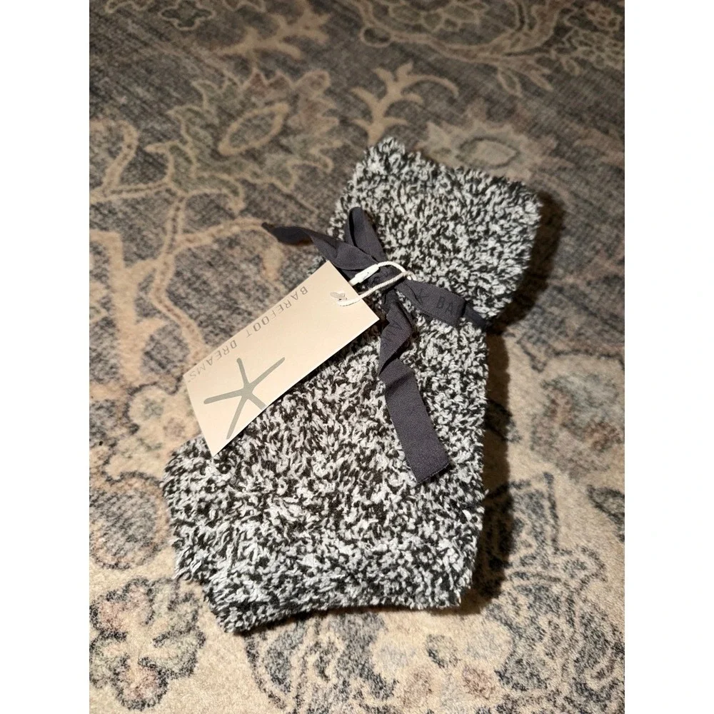 Barefoot Dreams Cozy Socks Grey Marled